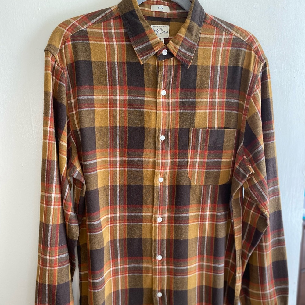 J.Crew Indian madras western shirt Slim M